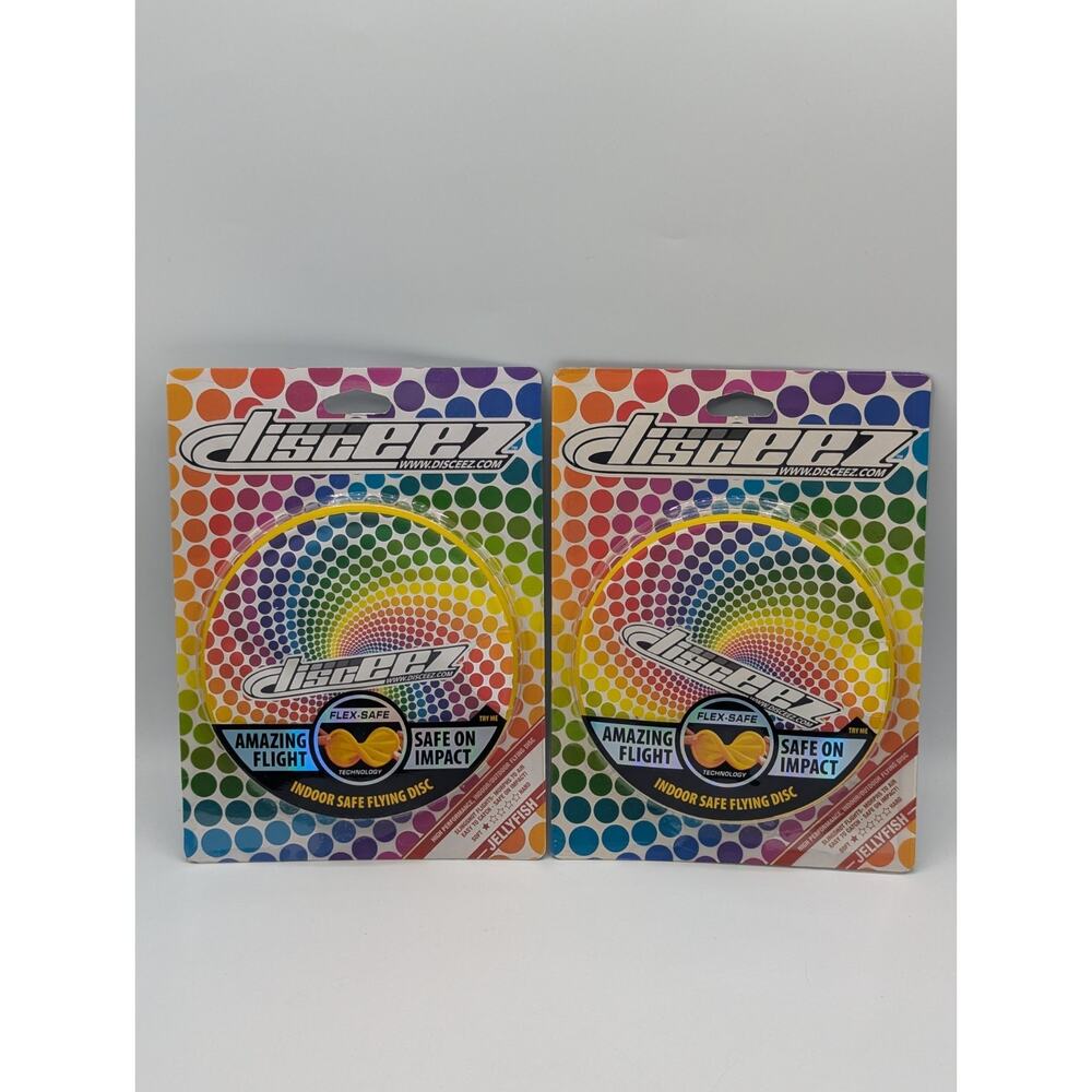 2-Pack Disceez Indoor Safe 5" Flying Discs 2018 Series 1 Jellyfish New